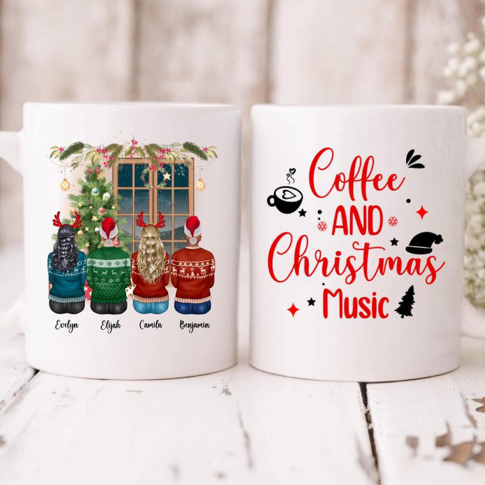 Christmas Best Friend - " Coffee & Christmas Music " Personalized Mug - PHUOC-CML-20220217-03