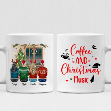 Christmas Best Friend - " Coffee & Christmas Music " Personalized Mug - PHUOC-CML-20220217-03