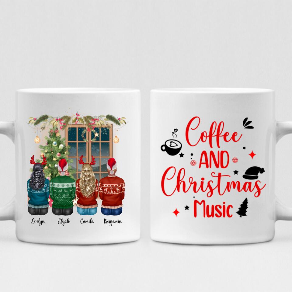 Christmas Best Friend - " Coffee & Christmas Music " Personalized Mug - PHUOC-CML-20220217-03