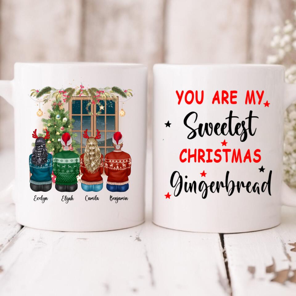 Christmas Best Friend - " You Are My Sweetest Christmas Gingerbread " Personalized Mug - PHUOC-CML-20220217-03