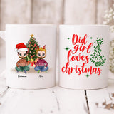 Xmas Best Friends Chibi - " Did Girl Loves Christmas " Personalized Mug - VIEN-CML-20220108-01