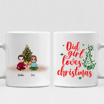 Christmas Best Friends Chibi Cute - " Did Girl Loves Christmas " Personalized Mug - CUONG-CML-20220108-01