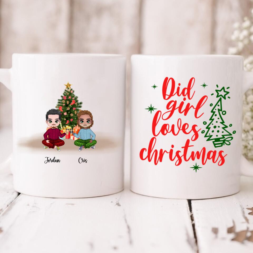 Christmas Best Friends Chibi Cute - " Did Girl Loves Christmas " Personalized Mug - CUONG-CML-20220108-01