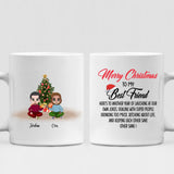 Christmas Best Friends Chibi Cute - " Merry Christmas To My Best Friend ...!  " Personalized Mug - CUONG-CML-20220108-01