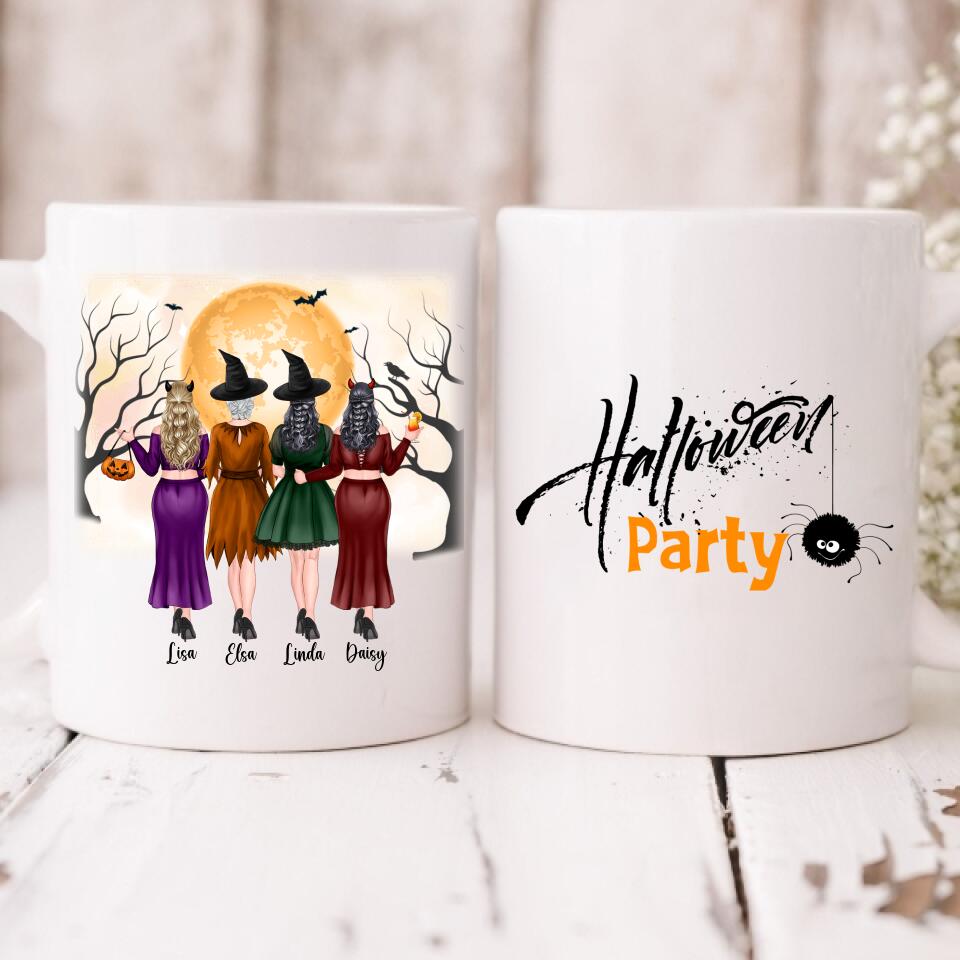 Besties Halloween Party - " Halloween Party " Personalized Mug - VIEN-CML-20220216-01