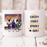 Besties Halloween Party - " We’re Creepy And We’re Kooky Mysterious & Spooky We’re All Together " Personalized Mug - CUONG-CML-20220111-02
