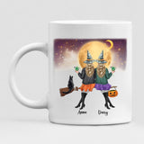 Besties Halloween Day - " We’re Creepy And We’re Kooky Mysterious & Spooky We’re All Together " Personalized Mug - VIEN-CML-20220107-02