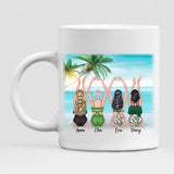 Best Friends Beach Summer - " I Love You To The Beach & Back " Personalized Mug - VIEN-CML-20220218-01