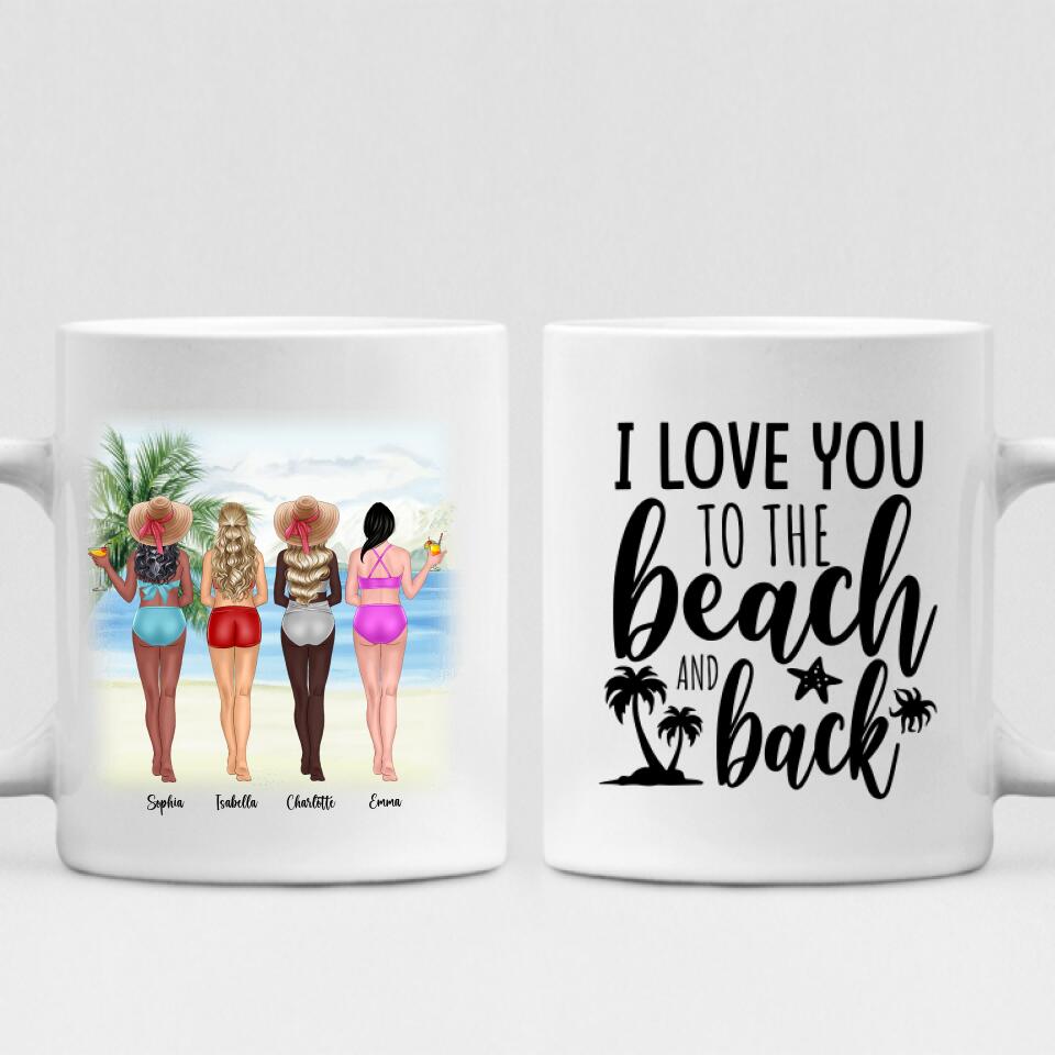 Beach Girls Best Friend - " I Love You To The Beach & Back " Personalized Mug  - PHUOC-CML-20220216-02