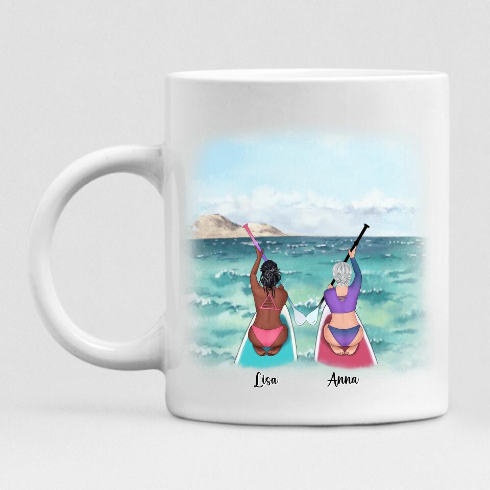 Surfer Girls - " I Love You To The Beach & Back " Personalized Mug - VIEN-CML-20220105-01