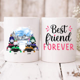 Best Friends Snowmobiling - " Best Friend Forever " Personalized Mug - VIEN-CML-20220214-02