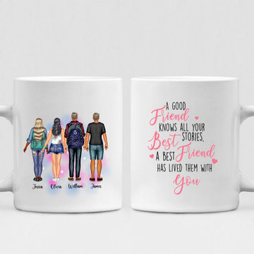 Best Friend - " A Good Friend Knows All Your Best Stories. A Best Friend Has Lived Them With You " Personalized Mug - PHUOC-CML-20220211-01