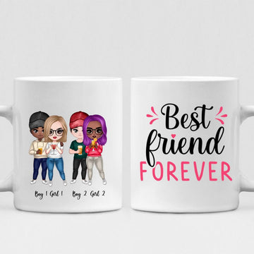 Drinking With Best Friends - " Best Friend Forever " Personalized Mug - NGUYEN-CML-20220117-01