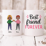 Best Friend Chibi Cute - " Best Friend Forever " Personalized Mug - CUONG-CML-20220107-04