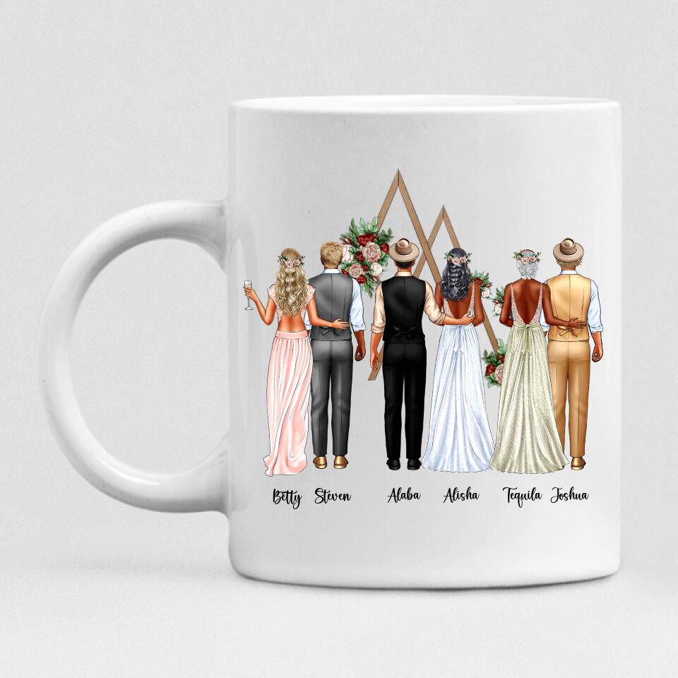 Bride And Groom Wedding - " May Your Love Continue To Grow Each And Every Year Best Wishes On Your Wedding " Personalized Mug - CUONG-CML-20220115-02