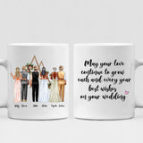 Bride And Groom Wedding - " May Your Love Continue To Grow Each And Every Year Best Wishes On Your Wedding " Personalized Mug - CUONG-CML-20220115-02