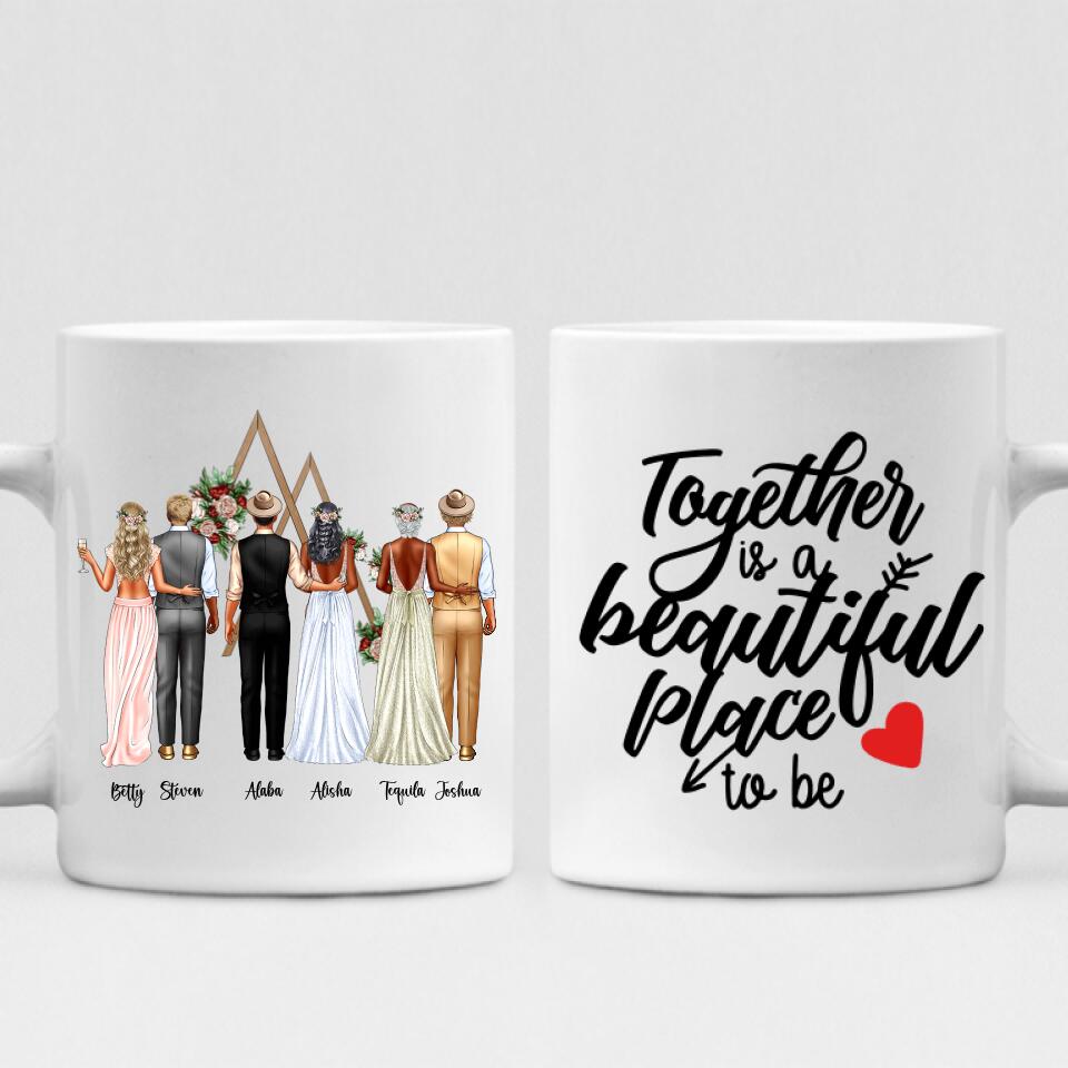 Bride And Groom Wedding - " May Your Love Continue To Grow Each And Every Year Best Wishes On Your Wedding " Personalized Mug - CUONG-CML-20220115-02