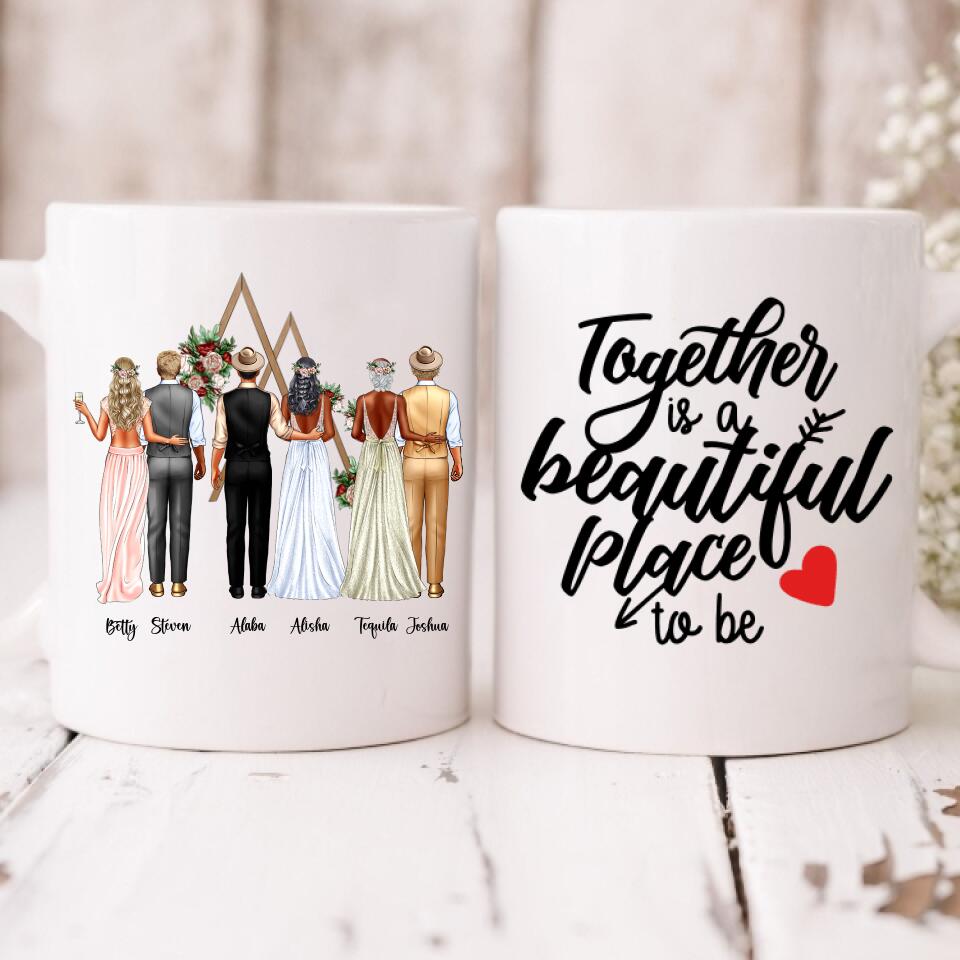 Bride And Groom Wedding - " May Your Love Continue To Grow Each And Every Year Best Wishes On Your Wedding " Personalized Mug - CUONG-CML-20220115-02