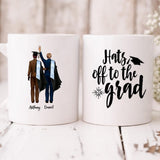 Graduation Boys - " Hats Off To The Grad " Personalized Mug - CUONG-CML-20220115-01