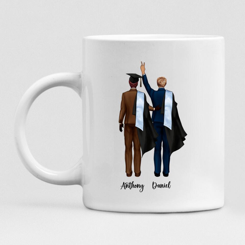 Graduation Boys - " Hats Off To The Grad " Personalized Mug - CUONG-CML-20220115-01