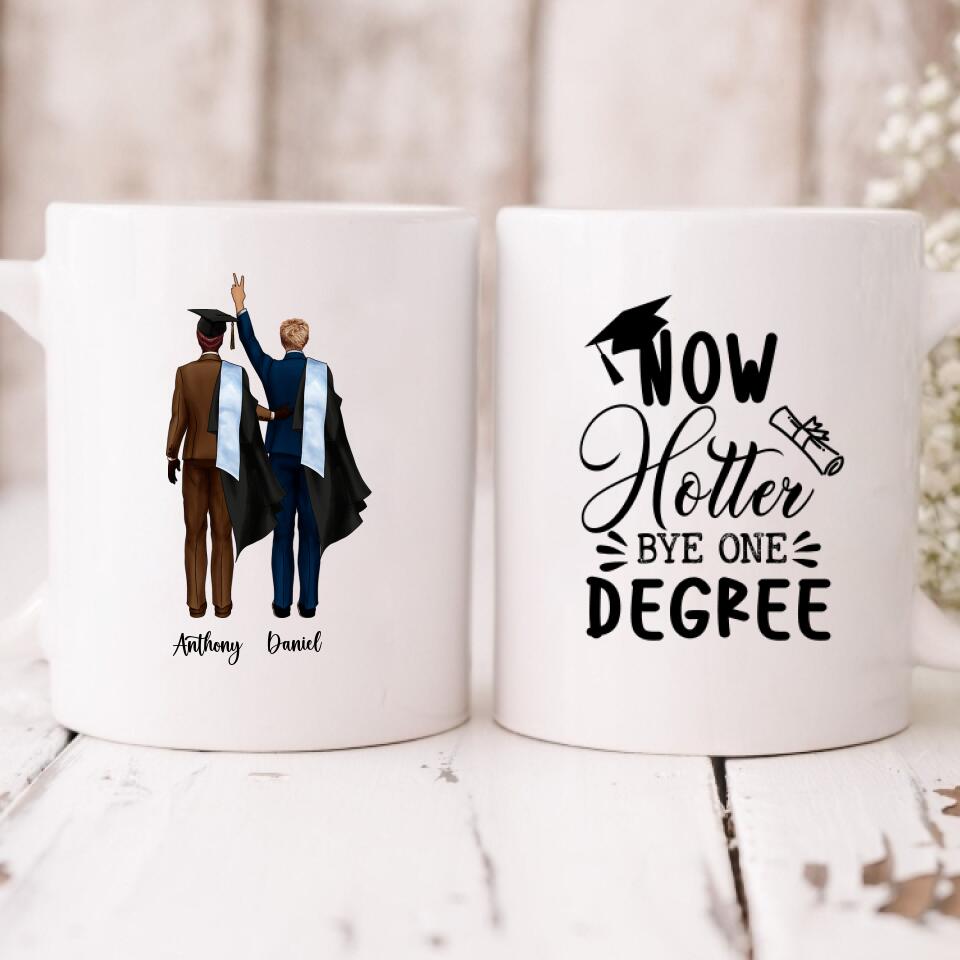 Graduation Boys - " Hotter By One Degree " Personalized Mug - CUONG-CML-20220115-01
