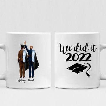 Graduation Boys - " We Did It 2022 " Personalized Mug - CUONG-CML-20220115-01