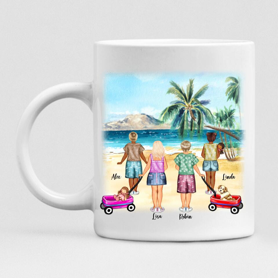 Summer Beach Best Friends - " I Love You To The Beach & Back " Personalized Mug - VIEN-CML-20220212-01