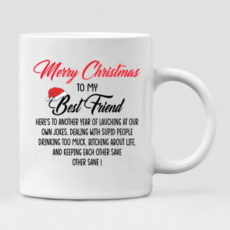 Christmas Girls Chibi Cute - " Merry Christmas To My Best Friend Here’s To Another Year Of... " Personalized Mug - CUONG-CML-20220107-05