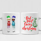 Christmas Girls Chibi Cute - " Did Girl Loves Christmas " Personalized Mug - CUONG-CML-20220107-05