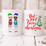 Christmas Girls Chibi Cute - " Did Girl Loves Christmas " Personalized Mug - CUONG-CML-20220107-05