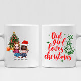 Christmas Besties Chibi Cute - " CoDid Girl Loves Christmas " Personalized Mug - NGUYEN-CML-20220112-01