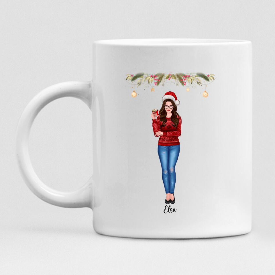 Christmas Girls - " Coffee & Christmas Music " Personalized Mug - VIEN-CML-20220223-02