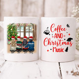 Merry Christmas Besties - " Coffee & Christmas Music " Personalized Mug - VIEN-CML-20220219-01