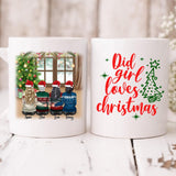 Merry Christmas Besties - " Did Girl Loves Christmas " Personalized Mug - VIEN-CML-20220219-01