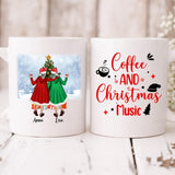 Grandmother Christmas - " Coffee & Christmas Music " Personalized Mug - VIEN-CML-20220106-05