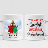 Grandmother Christmas - " You Are My Sweetest Christmas Gingerbread " Personalized Mug - VIEN-CML-20220106-05