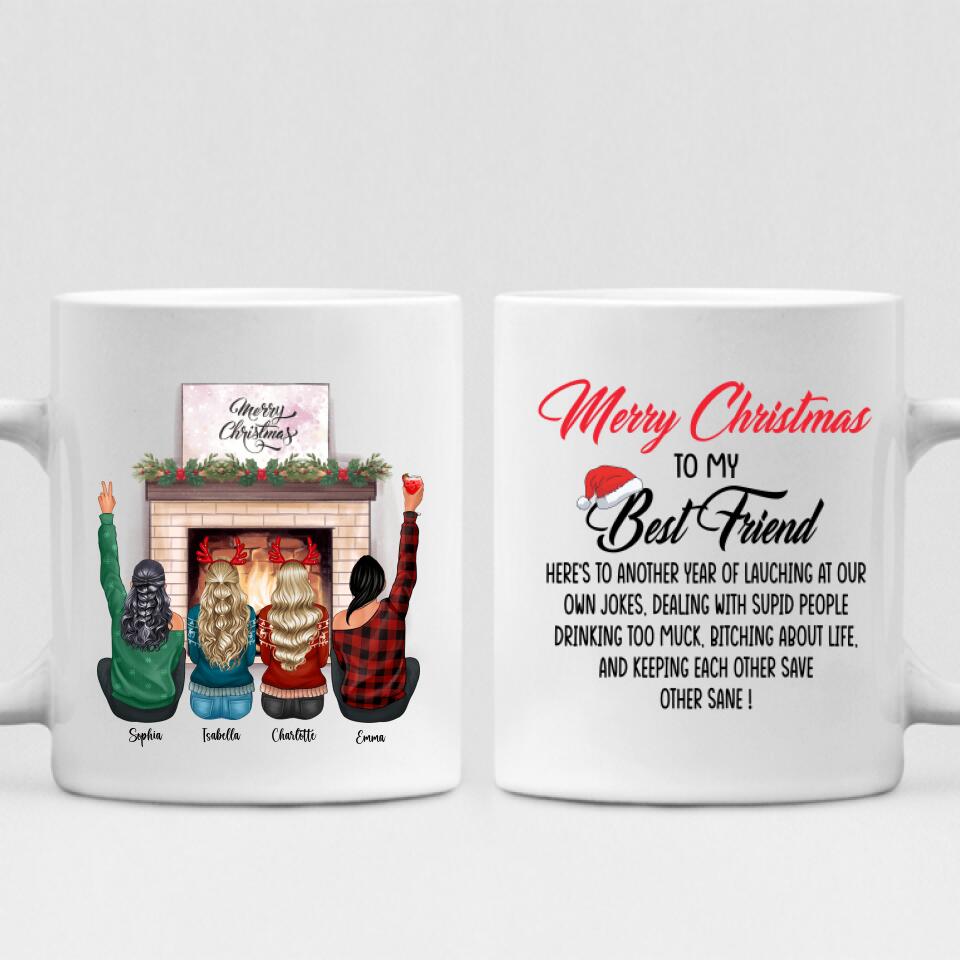 Christmas Best Friend - " Merry Christmas To My Best Friend Here’s To Another Year Of... " Personalized Mug - PHUOC-CML-20220218-01