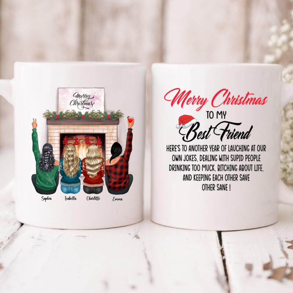 Christmas Best Friend - " Merry Christmas To My Best Friend Here’s To Another Year Of... " Personalized Mug - PHUOC-CML-20220218-01