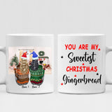 Christmas Sisters - " You Are My Sweetest Christmas Gingerbread " Personalized Mug - NGUYEN-CML-20220106-05