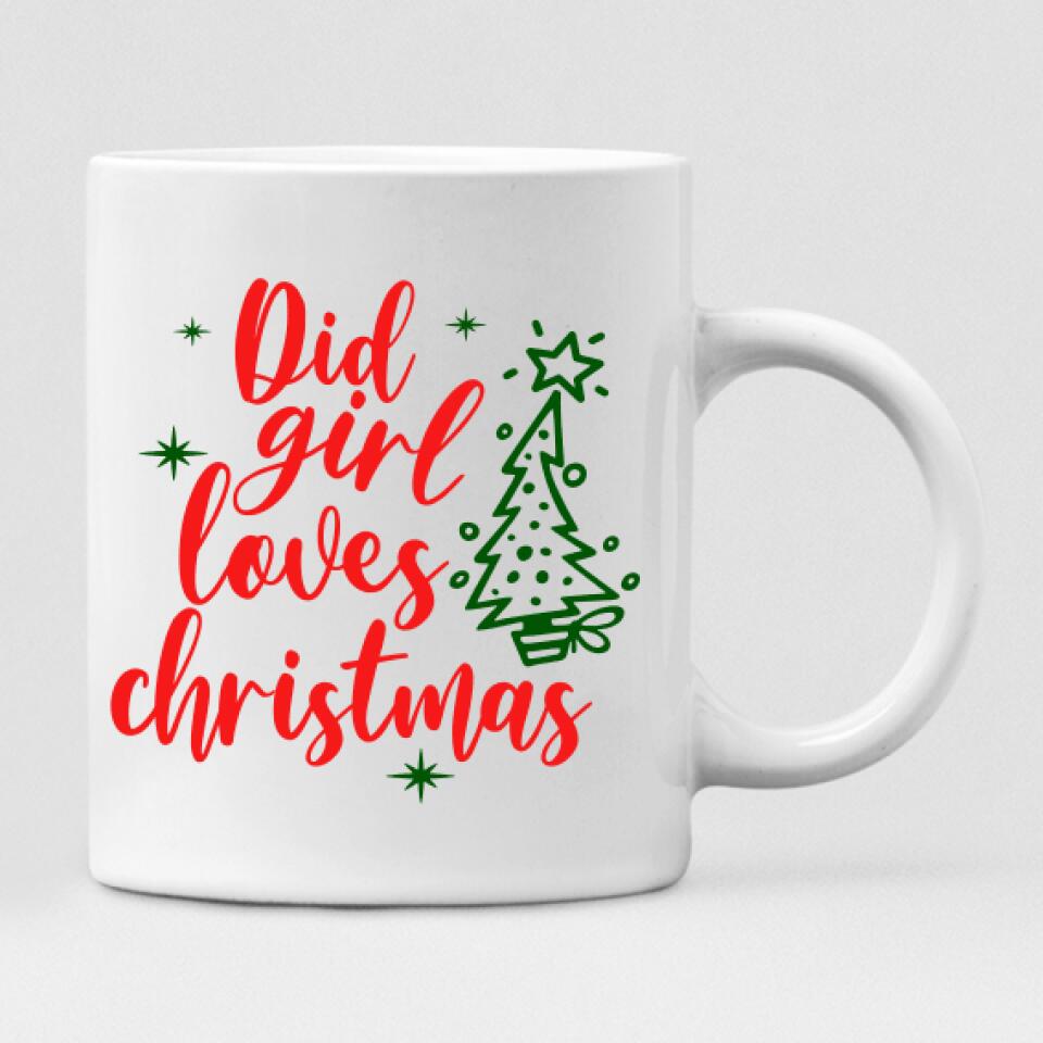 Christmas Best Friends - " Did Girl Loves Christmas " Personalized Mug -NGUYEN-CML-20220108-03