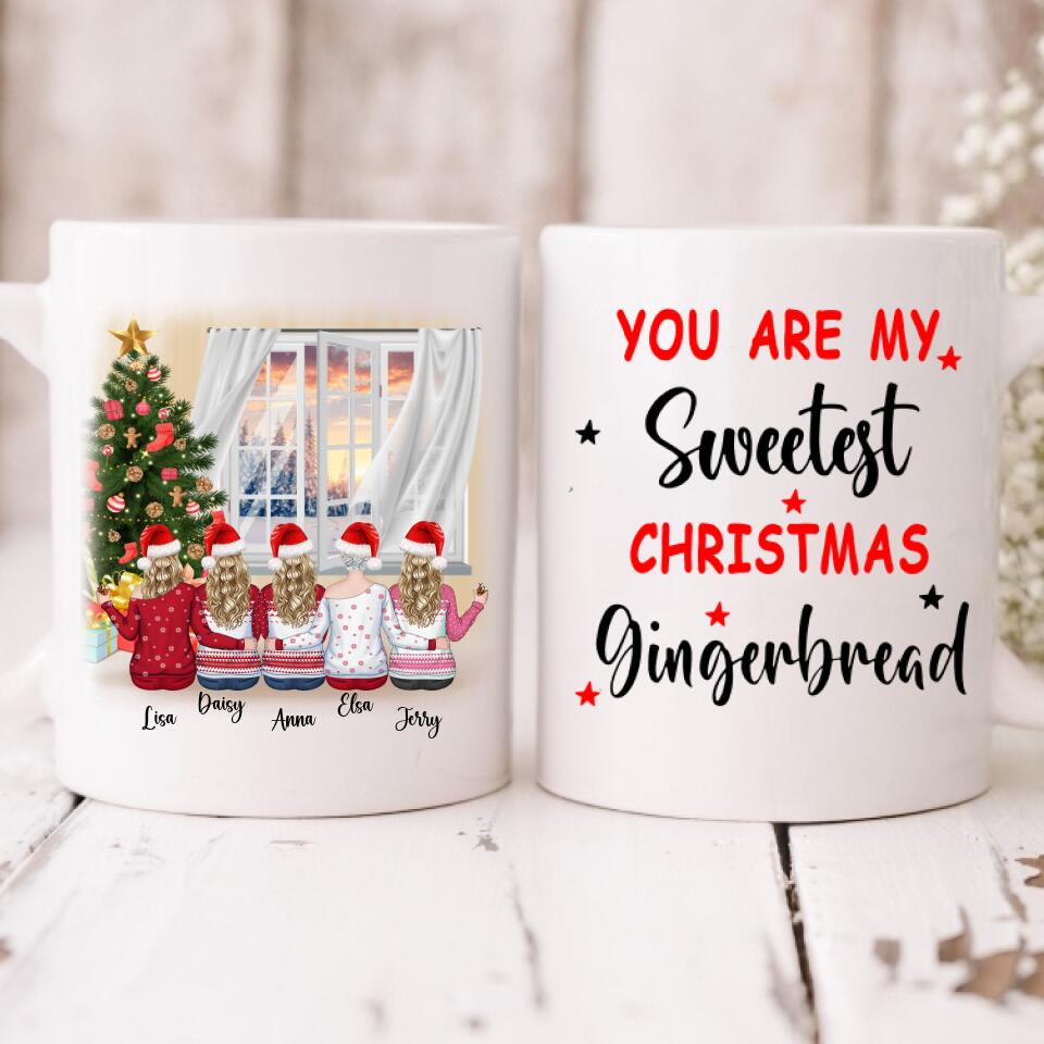 Besties Christmas Party - " You Are My Sweetest Christmas Gingerbread " Personalized Mug - VIEN-CML-20220111-03