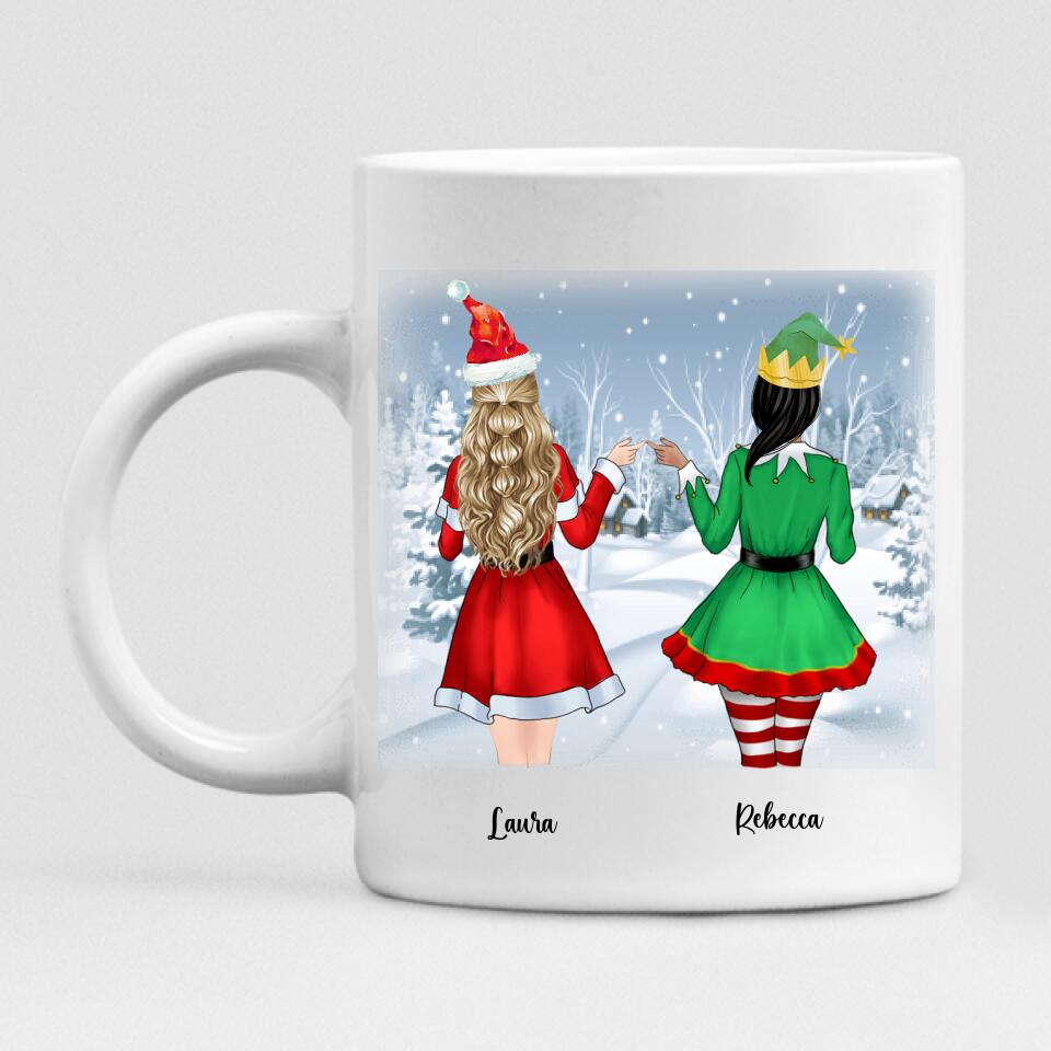 Christmas Girls - " Merry Christmas To My Best Friend Here’s To Another Year Of... " Personalized  Mug - CUONG-CML-20220110-02