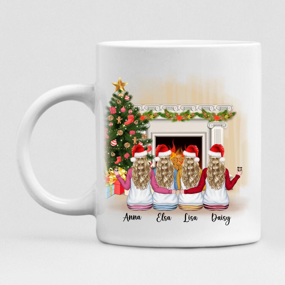 Christmas Besties - " Coffee & Christmas Music " Personalized Mug - VIEN-CML-20220112-01