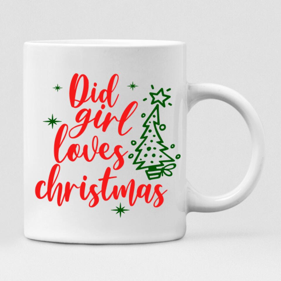 Christmas Besties - " Did Girl Loves Christmas " Personalized Mug - VIEN-CML-20220112-01