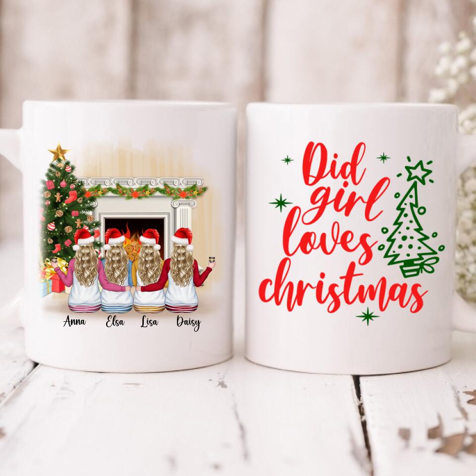 Christmas Besties - " Did Girl Loves Christmas " Personalized Mug - VIEN-CML-20220112-01