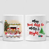 Christmas Besties - " May Your Days Be Mery & Bright " Personalized Mug - VIEN-CML-20220112-01