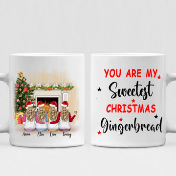 Christmas Besties - " You Are My Sweetest Christmas Gingerbread " Personalized Mug - VIEN-CML-20220112-01