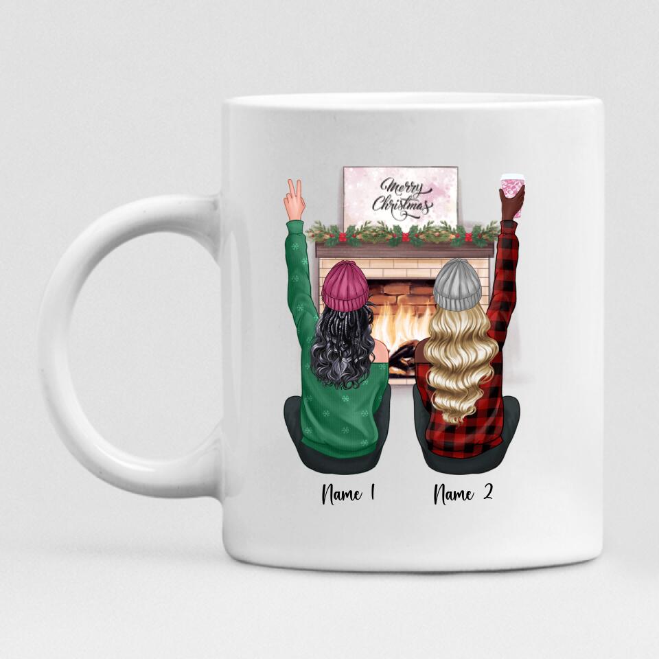 Christmas Besties - " Merry Christmas To My Best Friend Here’s To Another Year Of... " Personalized Mug - NGUYEN-CML-20220112-04