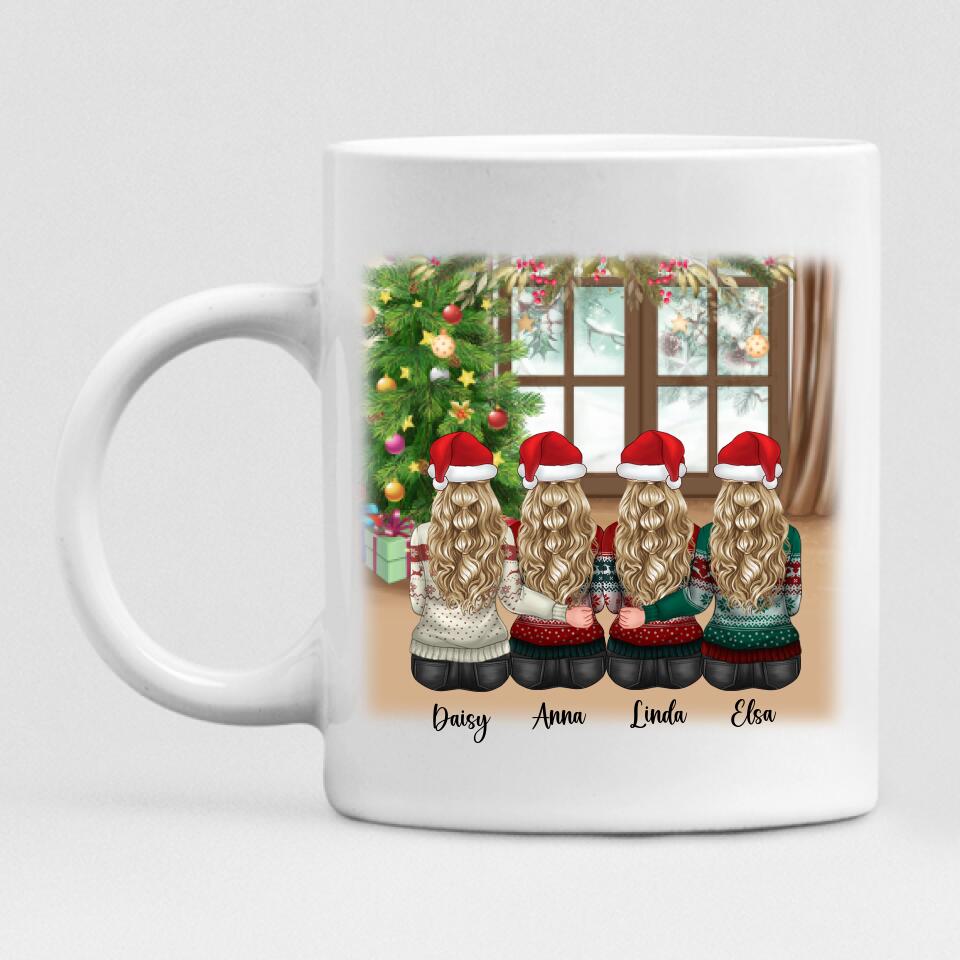 Christmas With Besties - " Coffee & Christmas Music " Personalized Mug - VIEN-CML-20220115-02