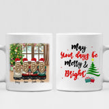 Christmas With Besties - " May Your Days Be Mery & Bright " Personalized Mug - VIEN-CML-20220115-02